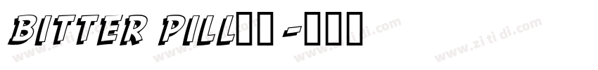 bitter pill字体字体转换